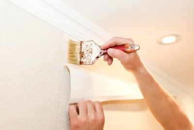 Pose de papier peint à la Châtre — revêtements muraux et toiles de verre